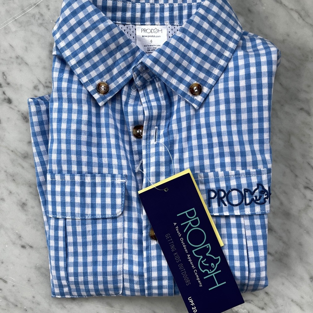 NWT: Kids Prodoh long sleeve button up shirt